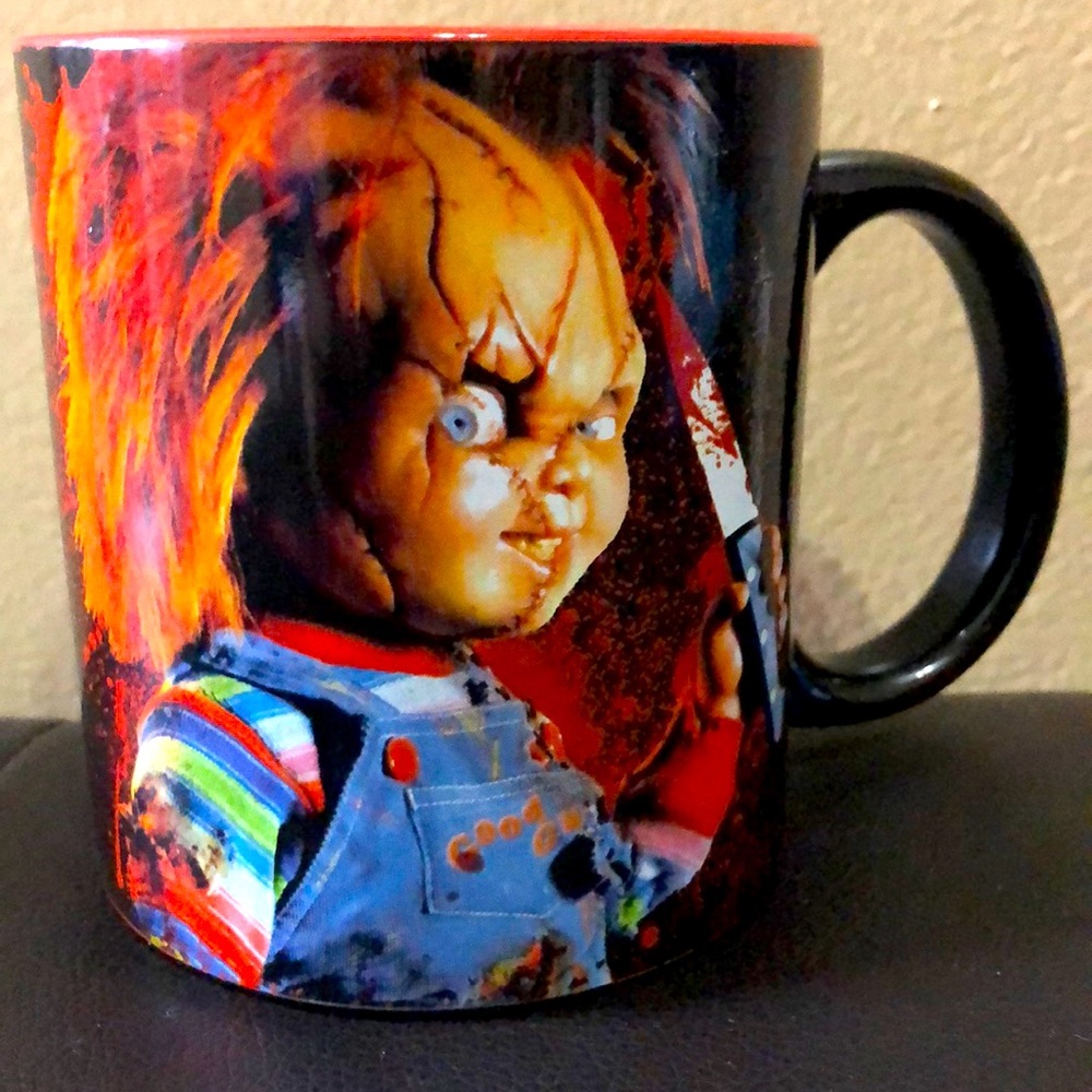 20oz Child’s Play Chucky Friends Til The End black ceramic mug